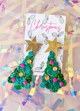 Load image into Gallery viewer, Bold and Bright Christmas Tree Earrings
