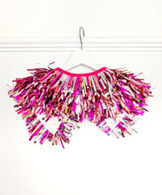Load image into Gallery viewer, Kids Disco Party Cape - Pink Tinsels
