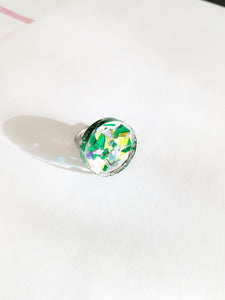 Tinsel Confetti Rings - Greens