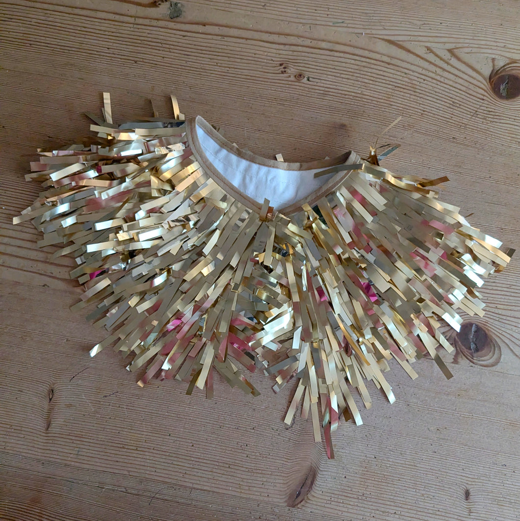 Gold Tinsel Kids Cape - Sample