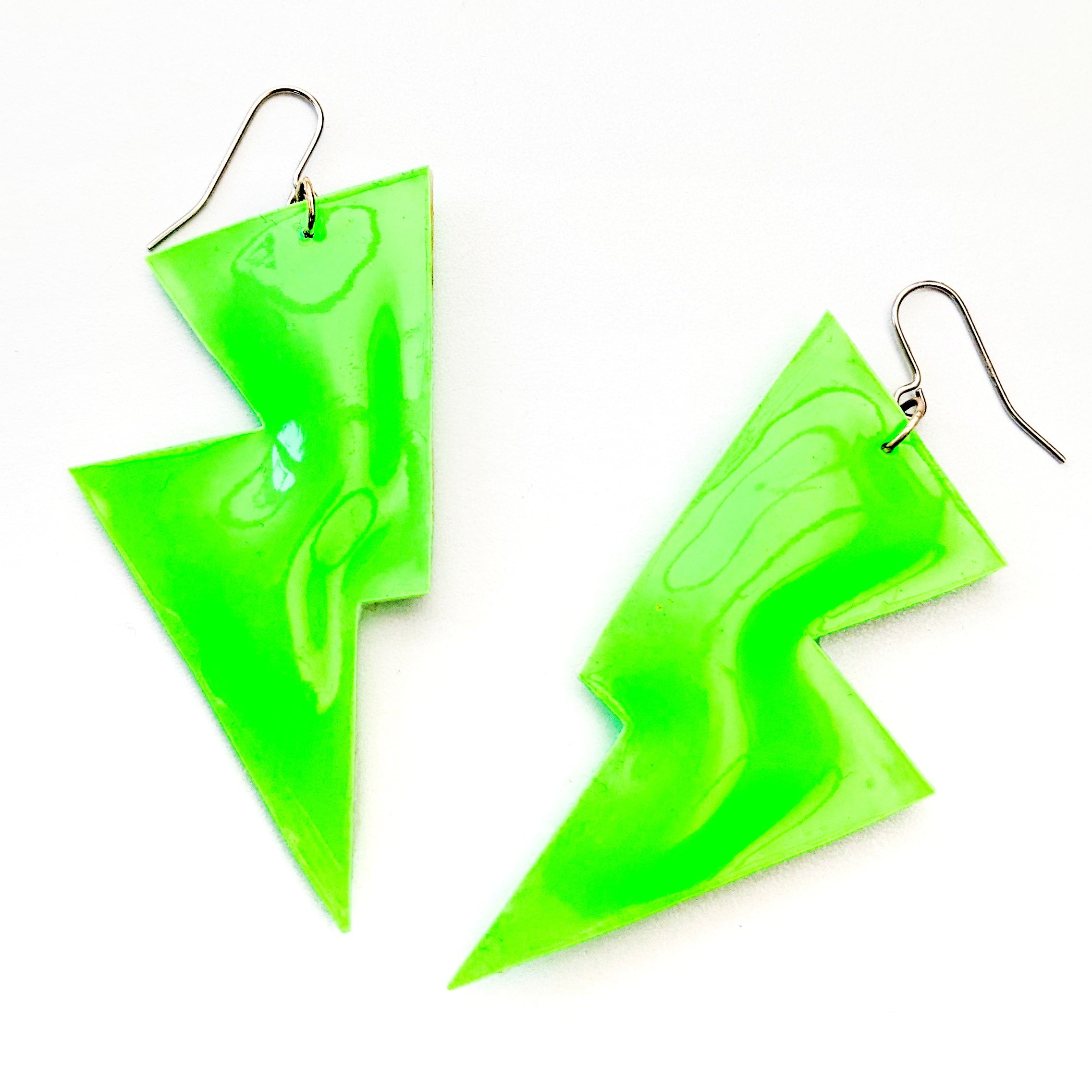 Neon green sale earrings